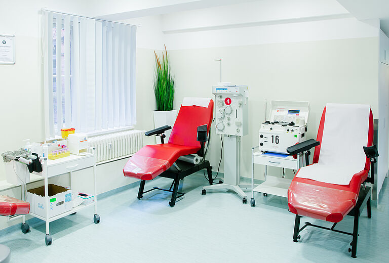 Blutspende- und Plasmaspendezentrum Berlin Tegel - Spendesaal